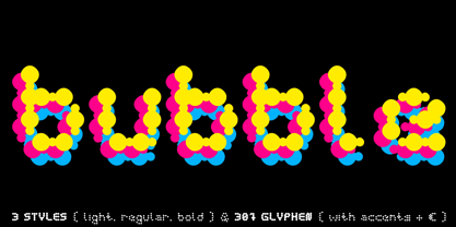 Curly Lava Bubble Font Poster 1