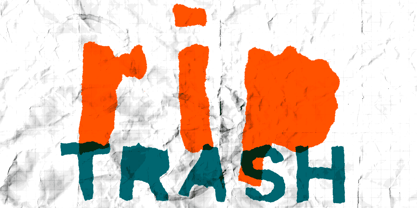 Rip TRASH Font Poster 2