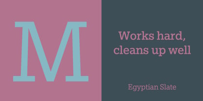 Egyptian Slate Font Poster 7
