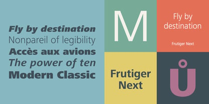 Frutiger Next Font Poster 1