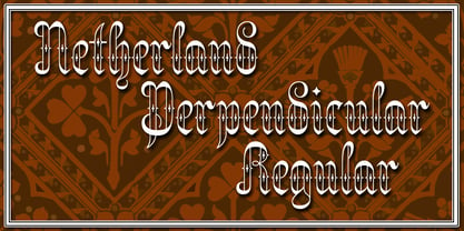 Netherland Perpendicular Font Poster 3
