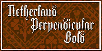 Netherland Perpendicular Font Poster 5