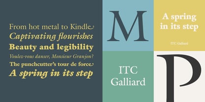 ITC Galliard Fuente Póster 1