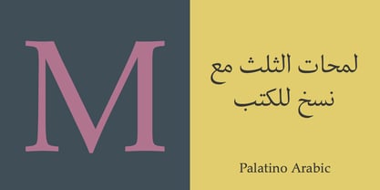 Palatino Arabic Font Poster 2