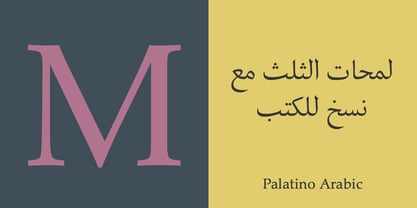 Palatino Arabic Fuente Póster 2