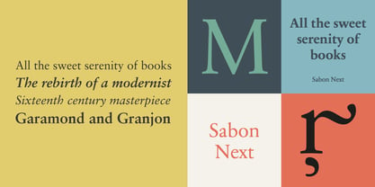 Sabon Next Font Poster 1