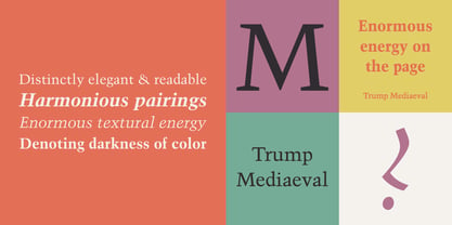 Trump Mediaeval LT Font Poster 1