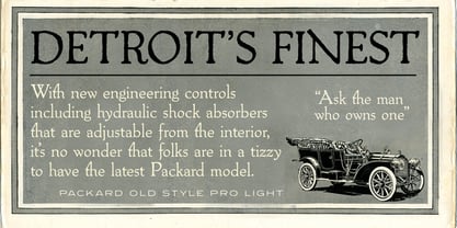 Packard Old Style Font Poster 2