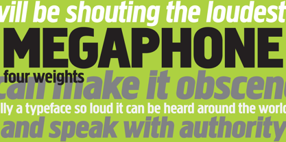 Megaphone Font Poster 5