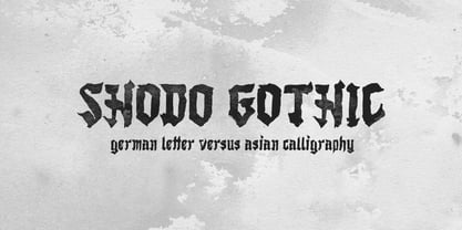 Shodo Gothic Font Poster 1
