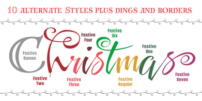 Festive Font Poster 3