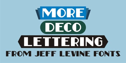 More Deco Lettering JNL Font Poster 1