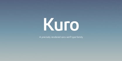 Kuro Font Poster 1
