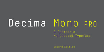 Decima Mono Pro Fuente Póster 1