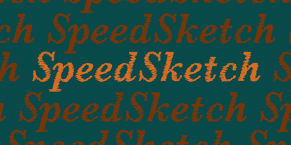 SpeedSketch Font Poster 3