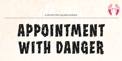 Appointment With Danger Font Poster 2