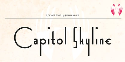 Capitol Skyline Font Poster 1