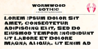 Wormwood Gothic Fuente Póster 3