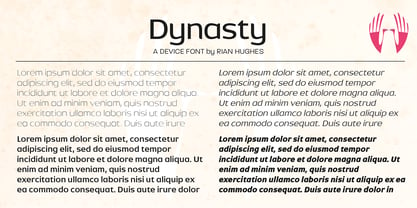 Dynasty Font Poster 2