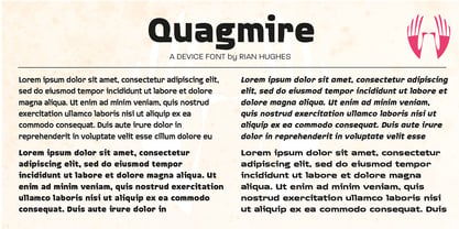 Quagmire Font Poster 1