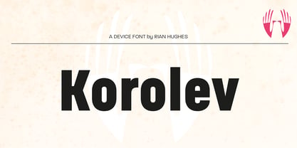 Korolev Military Stencil Font Poster 6