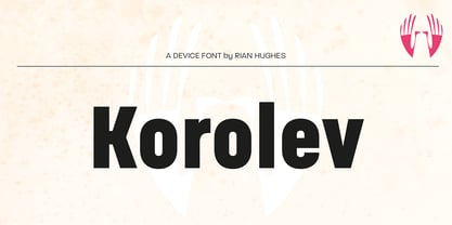 Korolev Military Stencil Fuente Póster 6