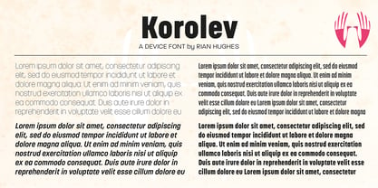 Korolev Military Stencil Font Poster 5