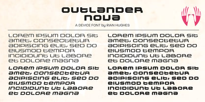 Outlander Nova Font Poster 4