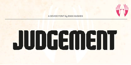 Judgement Font Poster 1