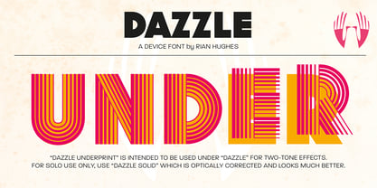 Dazzle Font Poster 6