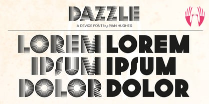 Dazzle Font Poster 4