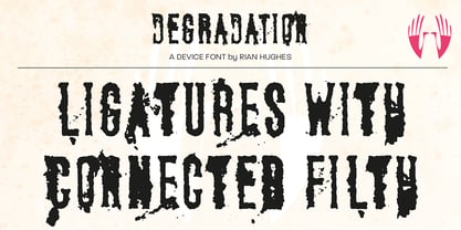 Degradation Font Poster 3