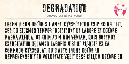 Degradation Font Poster 2