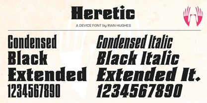 Heretic Font Poster 4