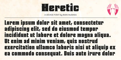 Heretic Fuente Póster 3