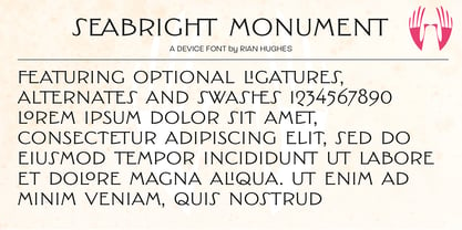 Seabright Monument Font Poster 7