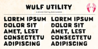 Wulf Utility Fuente Póster 3