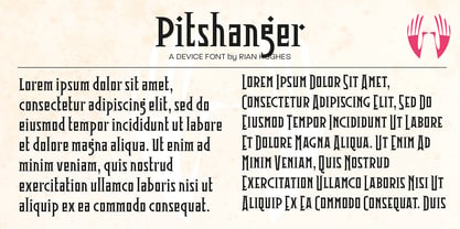 Pitshanger Font Poster 2