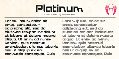 Platinum Font Poster 1
