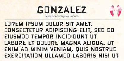 Gonzalez Font Poster 2