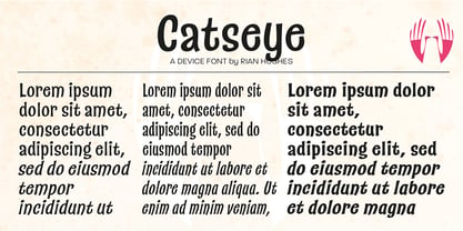 Catseye Font Poster 3