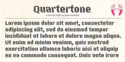 Quartertone Font Poster 2
