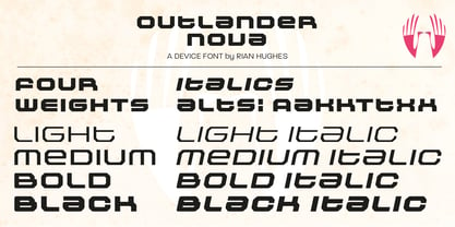 Outlander Nova Font Poster 3