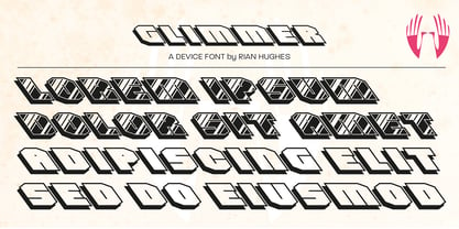 Glimmer Font Poster 3