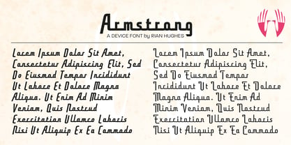 Armstrong Font Poster 4