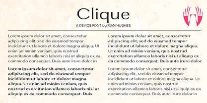 Clique Font Poster 3
