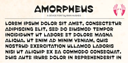 Amorpheus Font Poster 3
