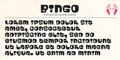 Bingo Font Poster 2
