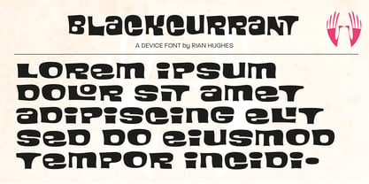 Blackcurrant Font Poster 7