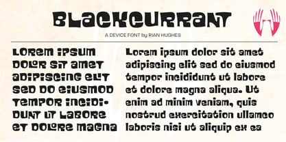 Blackcurrant Font Poster 8